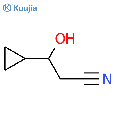 3-Cyclopropyl-3-hydroxypropanenitrile structure