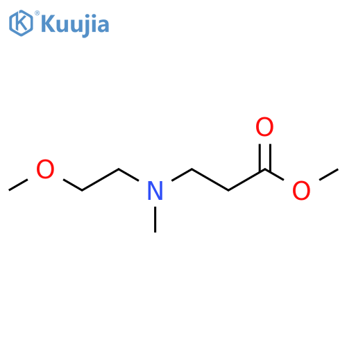 Methyl 3-(2-methoxyethyl)(methyl)aminopropanoate structure