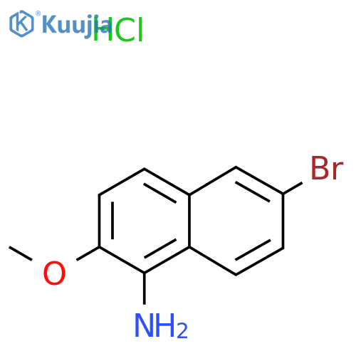 6-Bromo-2-methoxynaphthalen-1-amine hydrochloride structure