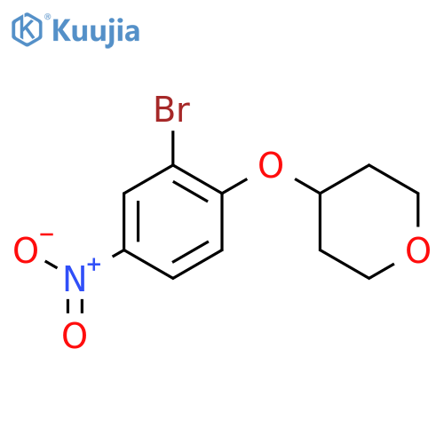 4-(2-Bromo-4-nitrophenoxy)tetrahydro-2H-pyran structure