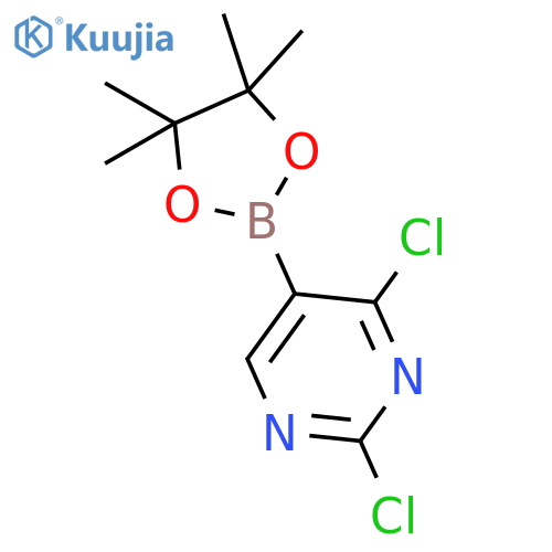 2,4-Dichloro-5-(4,4,5,5-tetramethyl-1,3,2-dioxaborolan-2-yl)pyrimidine structure
