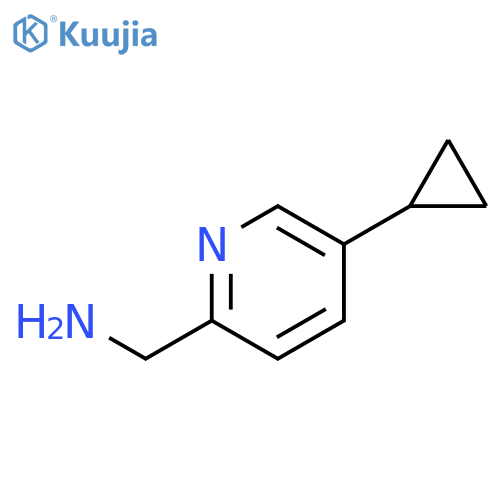 (5-Cyclopropylpyridin-2-yl)methanamine structure