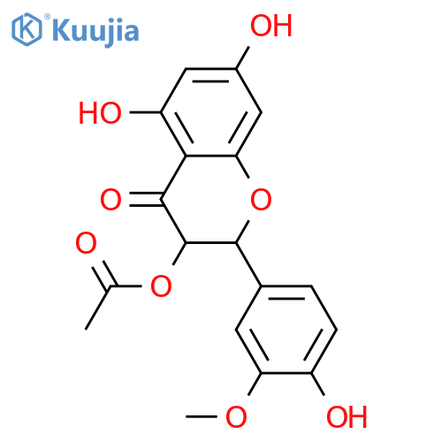 3,3',4',5,7-Pentahydroxyflavanone; (2R,3R)-form, 3'-Me ether, 3-Ac structure