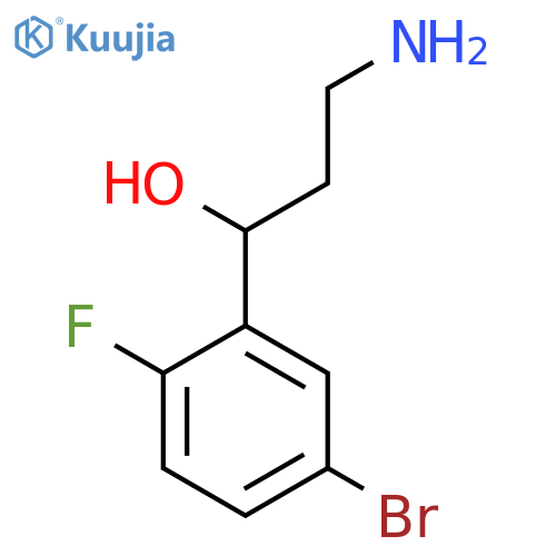 Benzenemethanol, α-(2-aminoethyl)-5-bromo-2-fluoro- structure