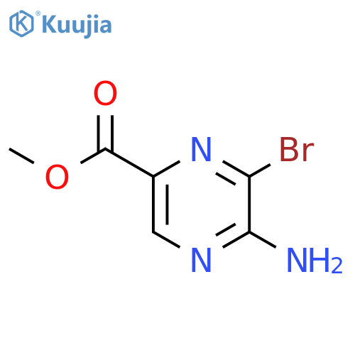 Methyl 5-amino-6-bromopyrazine-2-carboxylate structure