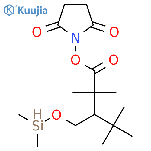 N-(3-tert-Butyldimethylsilyloxy-2,2-dimethylbutyryloxy)succinimide structure