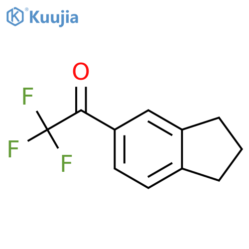 1-(2,3-dihydro-1H-inden-5-yl)-2,2,2-trifluoroethan-1-one structure