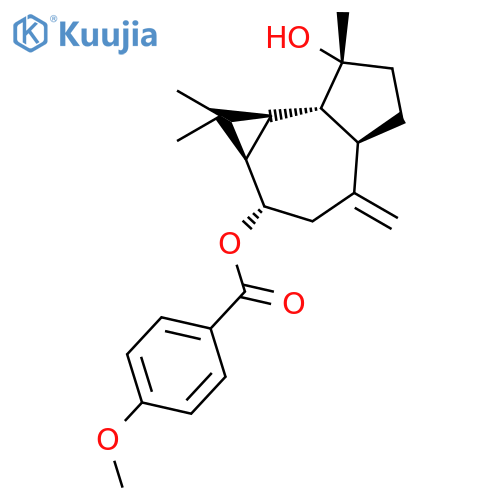 Benzoic acid,4-methoxy-,decahydro-7-hydroxy-1,1,7-trimethyl-4-methylene-1H-cycloprop[e]azulen-2-ylester, [1aR-(1aa,2a,4aa,7b,7ab,7ba)]- (9CI) structure