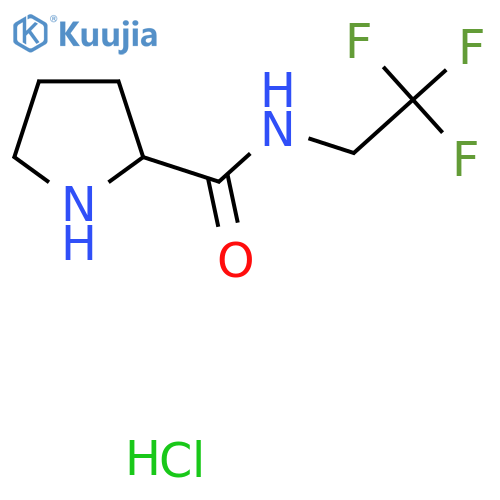 N-(2,2,2-trifluoroethyl)pyrrolidine-2-carboxamide hydrochloride structure