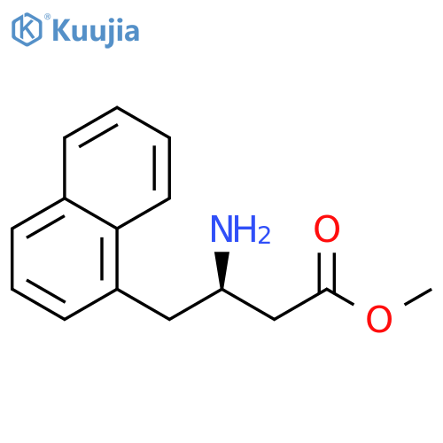 methyl (3R)-3-amino-4-(naphthalen-1-yl)butanoate structure