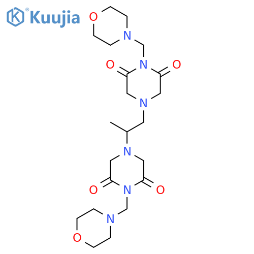 4,4'-(1,2-Propanediyl)bis[1-(4-morpholinylmethyl)-2,6-piperazinedione] structure