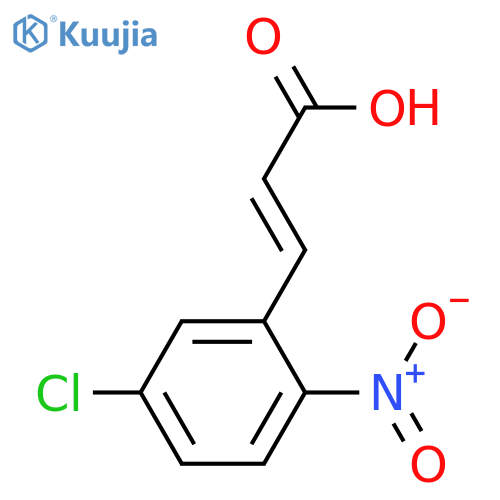 3-(5-chloro-2-nitrophenyl)prop-2-enoic acid structure