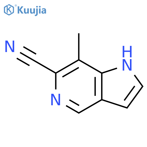 1H-Pyrrolo[3,2-c]pyridine-6-carbonitrile, 7-Methyl- structure