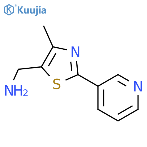 (4-Methyl-2-pyrid-3-yl-1，3-thiazol-5-yl)methylamine structure