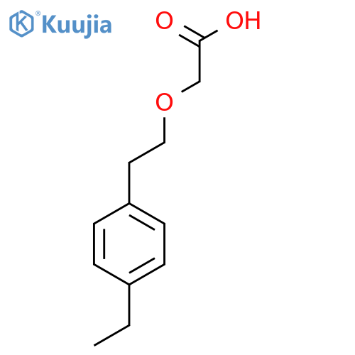 2-2-(4-ethylphenyl)ethoxyacetic acid structure