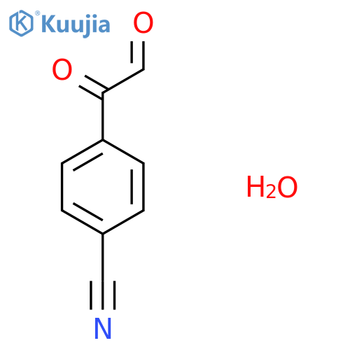 4-Cyanophenylglyoxal hydrate structure
