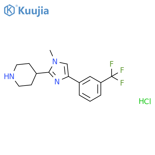 4-(1-METHYL-4-(3-(TRIFLUOROMETHYL)PHENYL)-1H-IMIDAZOL-2-YL)PIPERIDINE 2HCL structure