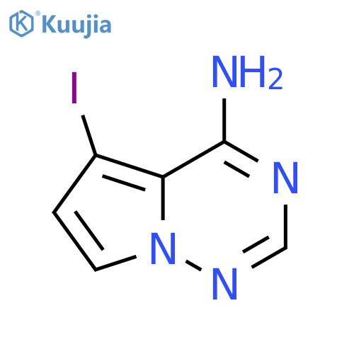 5-iodopyrrolo[2,1-f][1,2,4]triazin-4-amine structure