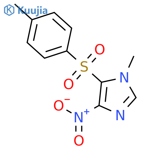 1H-Imidazole,1-methyl-5-[(4-methylphenyl)sulfonyl]-4-nitro- structure