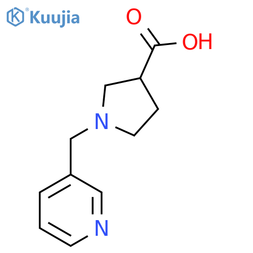 1-(Pyridin-3-ylmethyl)pyrrolidine-3-carboxylic acid structure