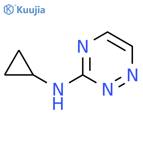 N-cyclopropyl-1,2,4-triazin-3-amine structure