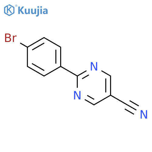 2-(4-Bromophenyl)pyrimidine-5-carbonitrile structure