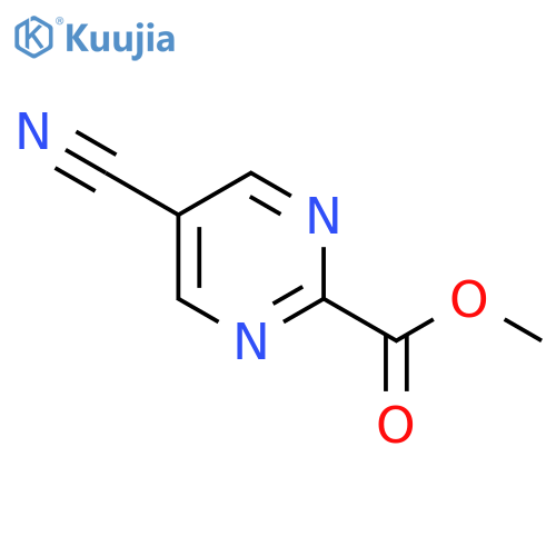 Methyl 5-cyanopyrimidine-2-carboxylate structure