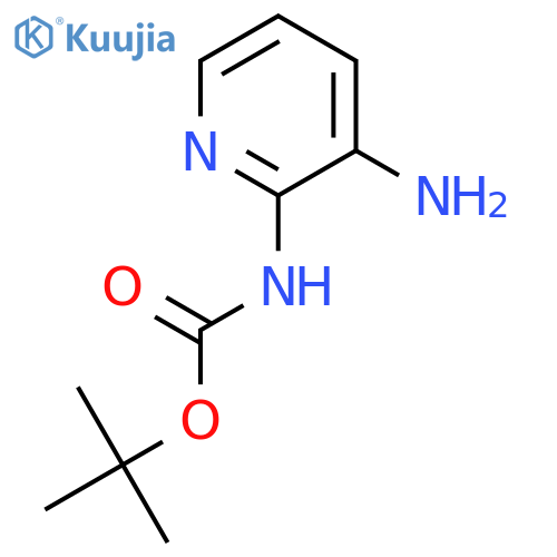 tert-butyl N-(3-aminopyridin-2-yl)carbamate structure