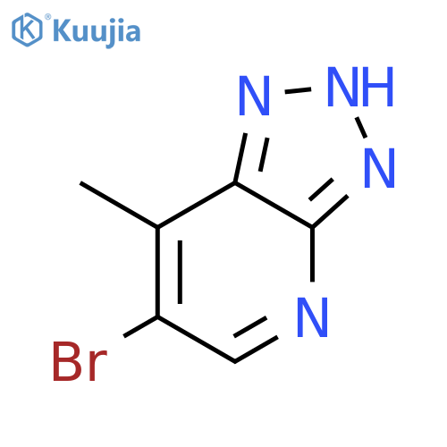 6-bromo-7-methyl-2H-[1,2,3]triazolo[4,5-b]pyridine structure