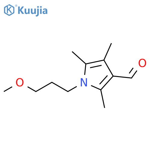 1-(3-methoxypropyl)-2,4,5-trimethyl-1H-pyrrole-3-carbaldehyde structure