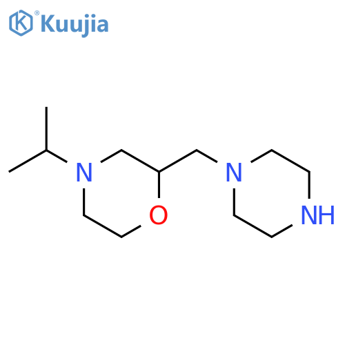 2-[(piperazin-1-yl)methyl]-4-(propan-2-yl)morpholine structure