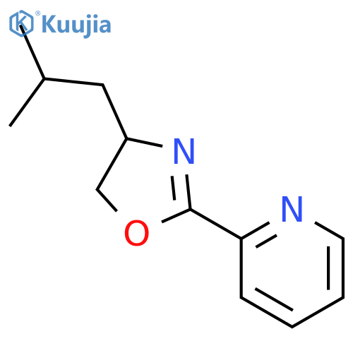 Pyridine, 2-[4,5-dihydro-4-(2-methylpropyl)-2-oxazolyl]-, (S)- structure