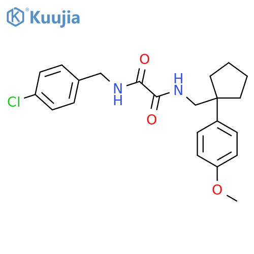 N'-[(4-chlorophenyl)methyl]-N-{[1-(4-methoxyphenyl)cyclopentyl]methyl}ethanediamide structure