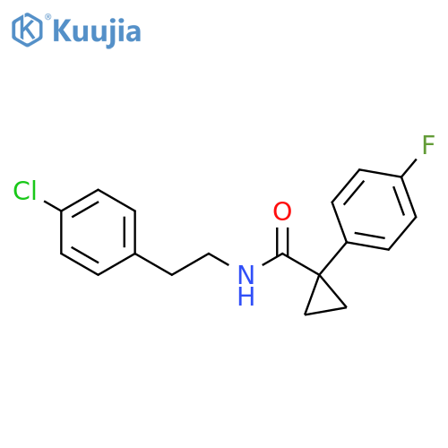N-[2-(4-chlorophenyl)ethyl]-1-(4-fluorophenyl)cyclopropane-1-carboxamide structure