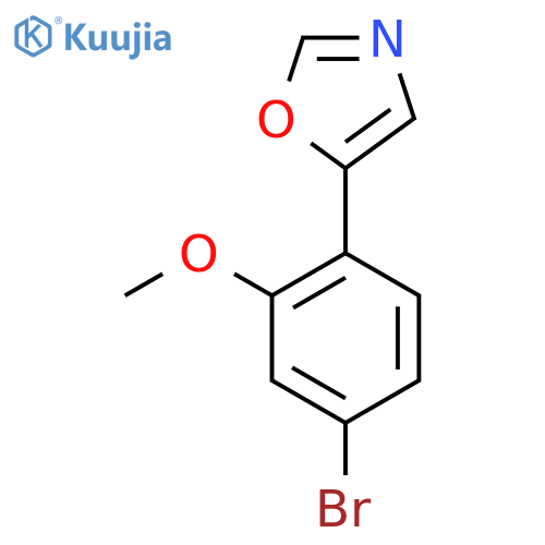 5-(4-Bromo-2-methoxyphenyl)oxazole structure