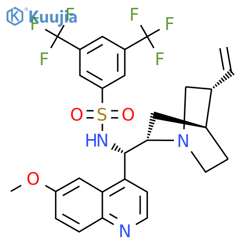 N-[(9R)-6'-Methoxycinchonan-9-yl]-3,5-bis(trifluoromethyl)benzenesulfonamide structure