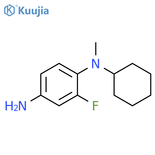 1-N-cyclohexyl-2-fluoro-1-N-methylbenzene-1,4-diamine structure