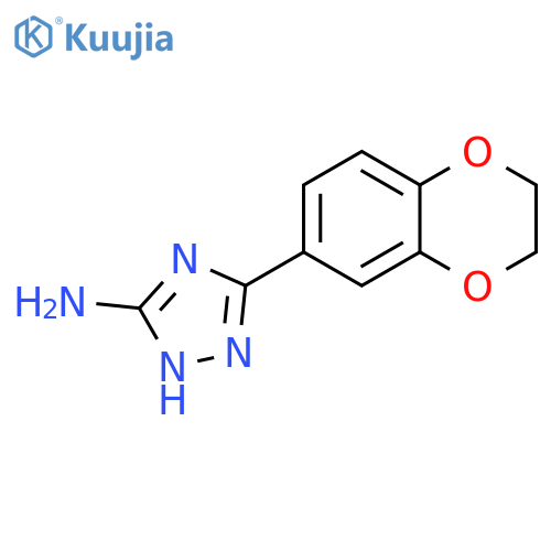 5-(2,3-Dihydro-benzo1,4dioxin-6-yl)-2H-1,2,4triazol-3-ylamine structure