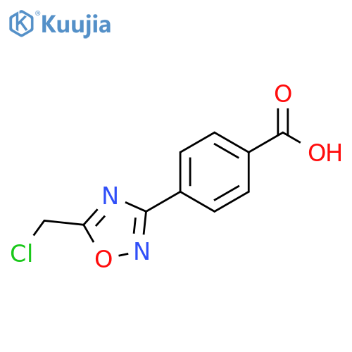 4-5-(Chloromethyl)-1,2,4-oxadiazol-3-ylbenzoic Acid structure