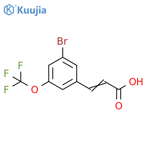 3-Bromo-5-(trifluoromethoxy)cinnamic acid structure