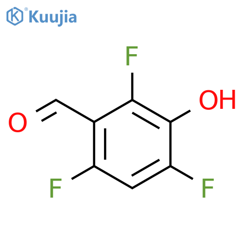 2,4,6-trifluoro-3-hydroxybenzaldehyde structure