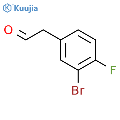 2-(3-bromo-4-fluorophenyl)acetaldehyde structure