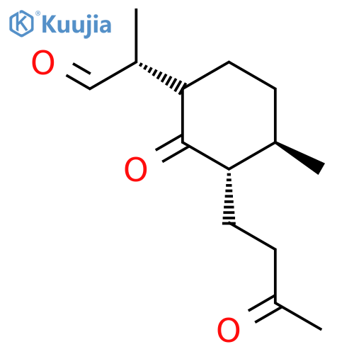 (2S,3R,6RS)-2-(3-Oxobutyl)-3-methyl-6-(R)-2-propanalcyclohexanoneMixture of Diastereomers structure