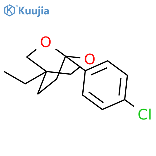 2,6-Dioxabicyclo[2.2.2]octane, 1-(4-chlorophenyl)-4-ethyl- structure