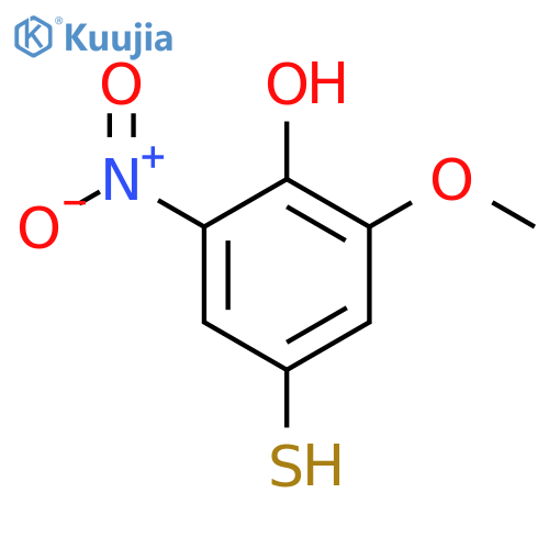 2-methoxy-6-nitro-4-sulfanylphenol structure