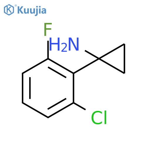 1-(2-chloro-6-fluorophenyl)cyclopropan-1-amine structure