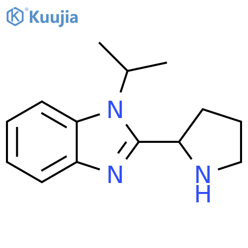 1-(propan-2-yl)-2-(pyrrolidin-2-yl)-1H-1,3-benzodiazole structure