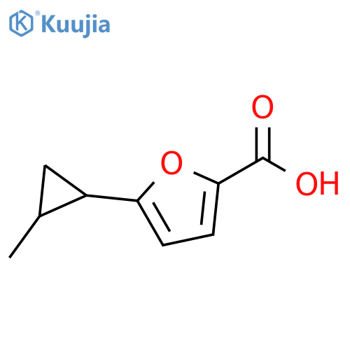 5-(2-methylcyclopropyl)furan-2-carboxylic acid structure
