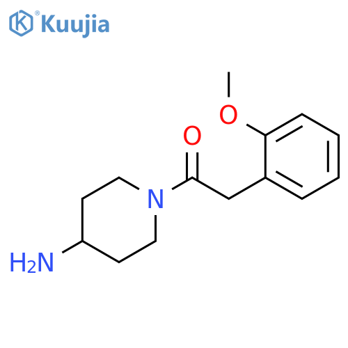1-(4-aminopiperidin-1-yl)-2-(2-methoxyphenyl)ethan-1-one structure