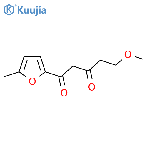 5-methoxy-1-(5-methylfuran-2-yl)pentane-1,3-dione structure